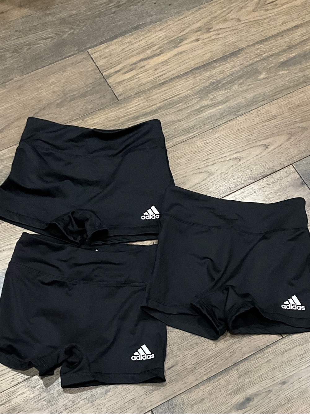 adidas Black Performance Volleyball Shorts Trio